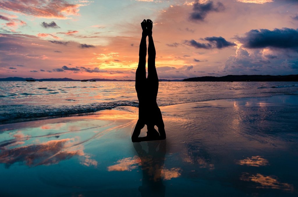 sunset beach, zen position by the sea, yoga-2149407.jpg